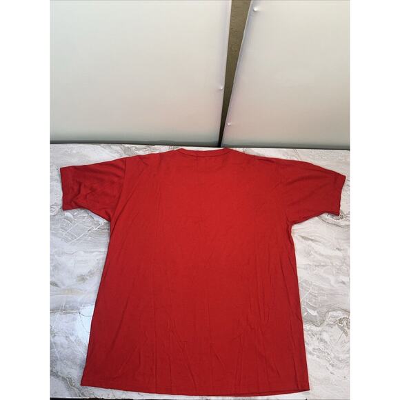 Vintage 90s Butterfly Graphic T Shirt Red Size XL Single Stitch - Picture 7 of 7